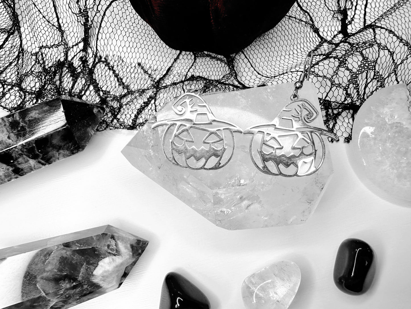 Stainless Steel Halloween Pumpkin Earrings