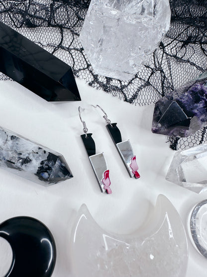 Final Girl Bloody Knife Earrings