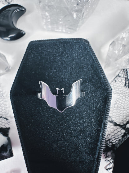 Stainless Steel Bat Ring
