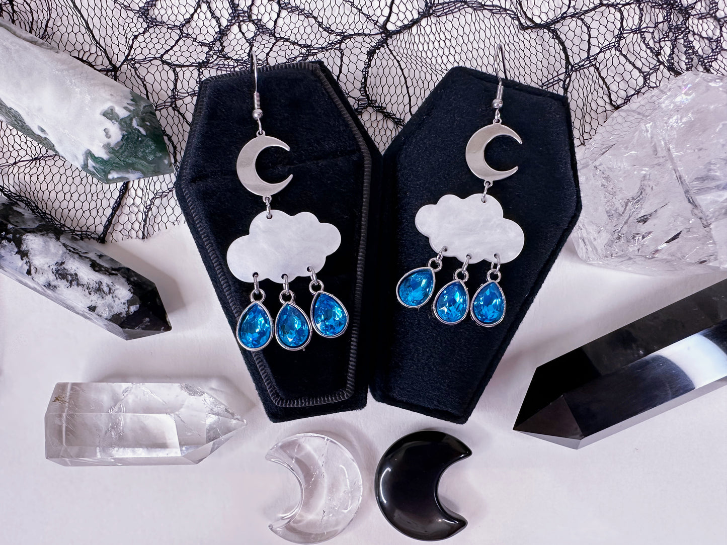 Through The Storm Raincloud Earrings