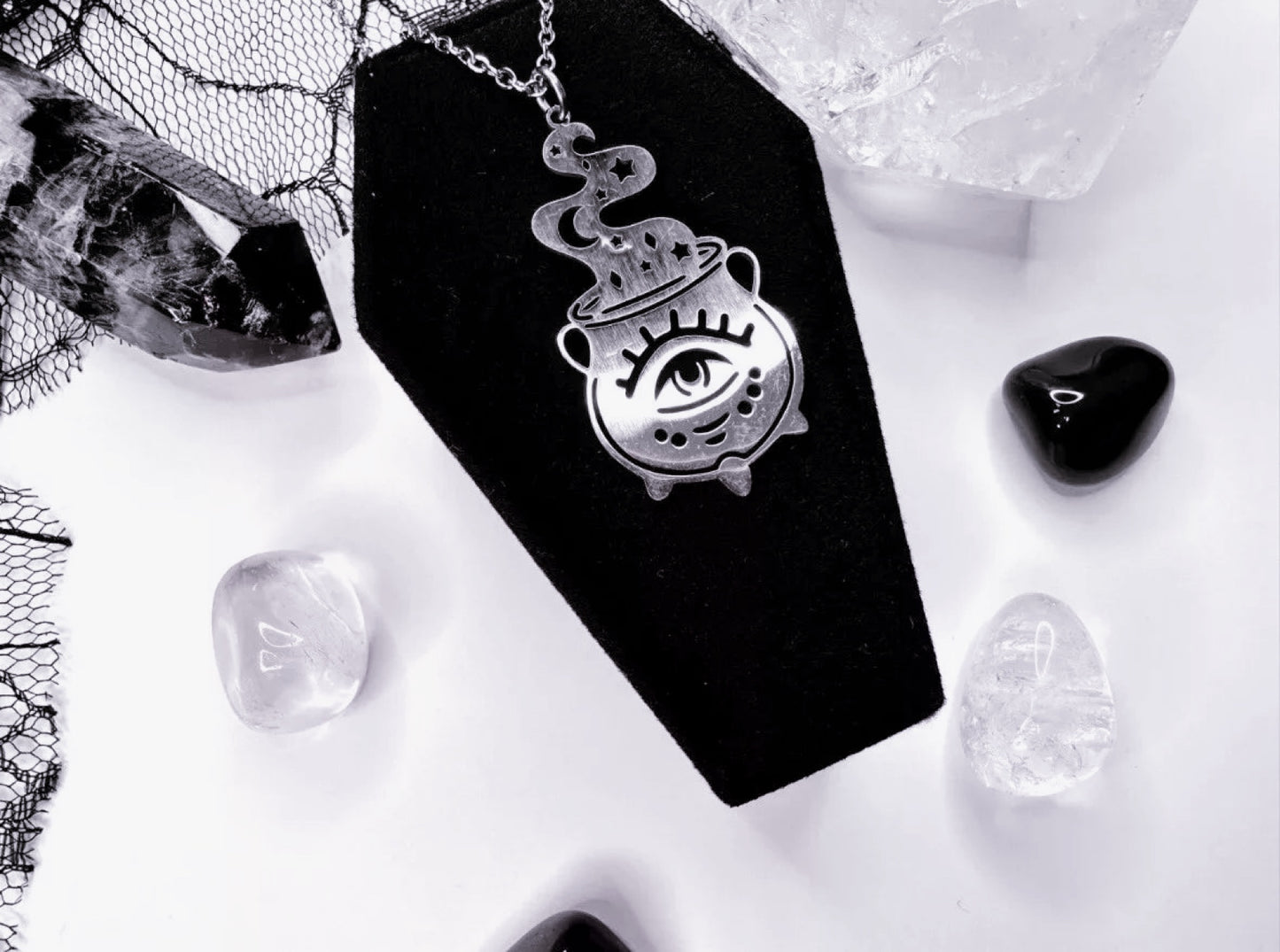 Stainless Steel Cauldron Necklace