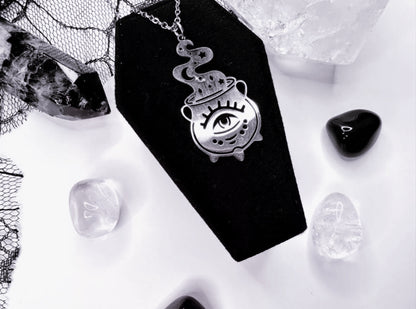 Stainless Steel Cauldron Necklace