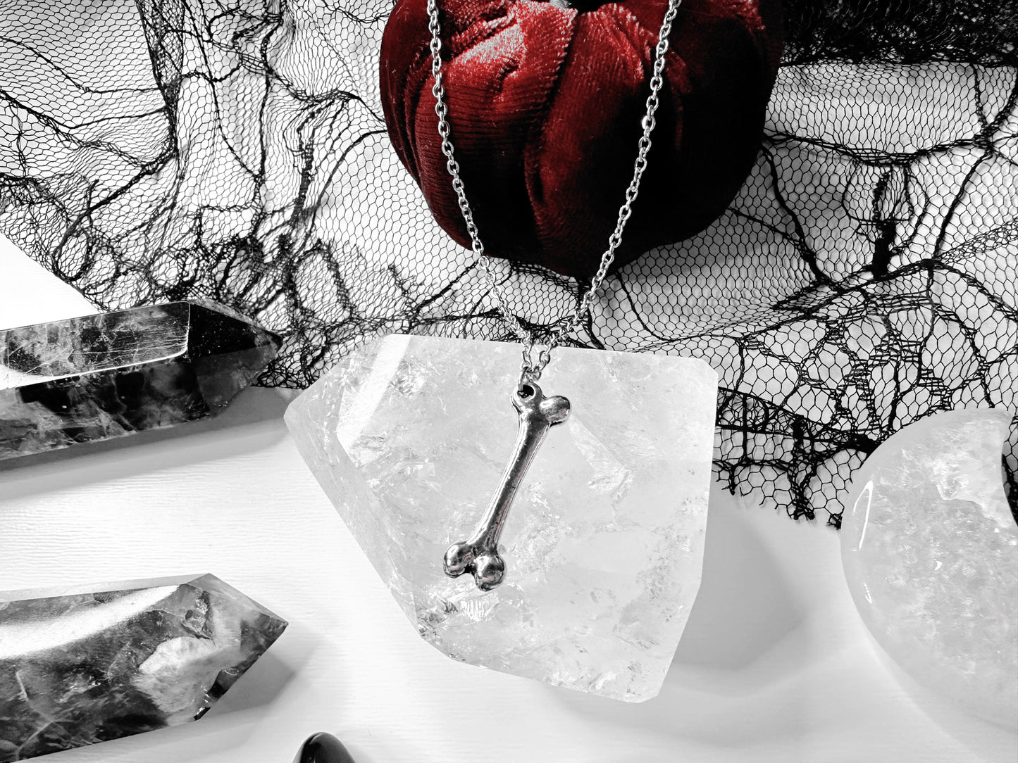 Silver Bone Necklace