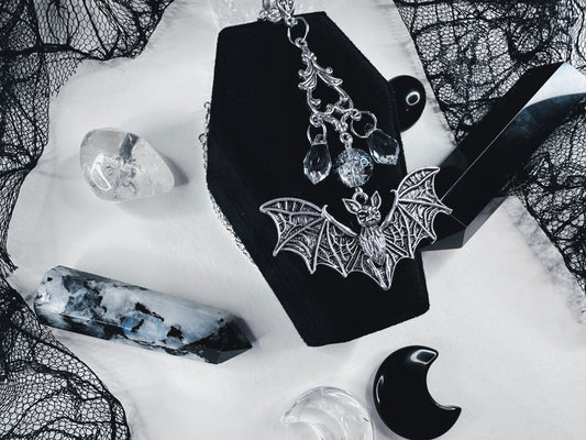 Light Of The Moon Bat Necklace