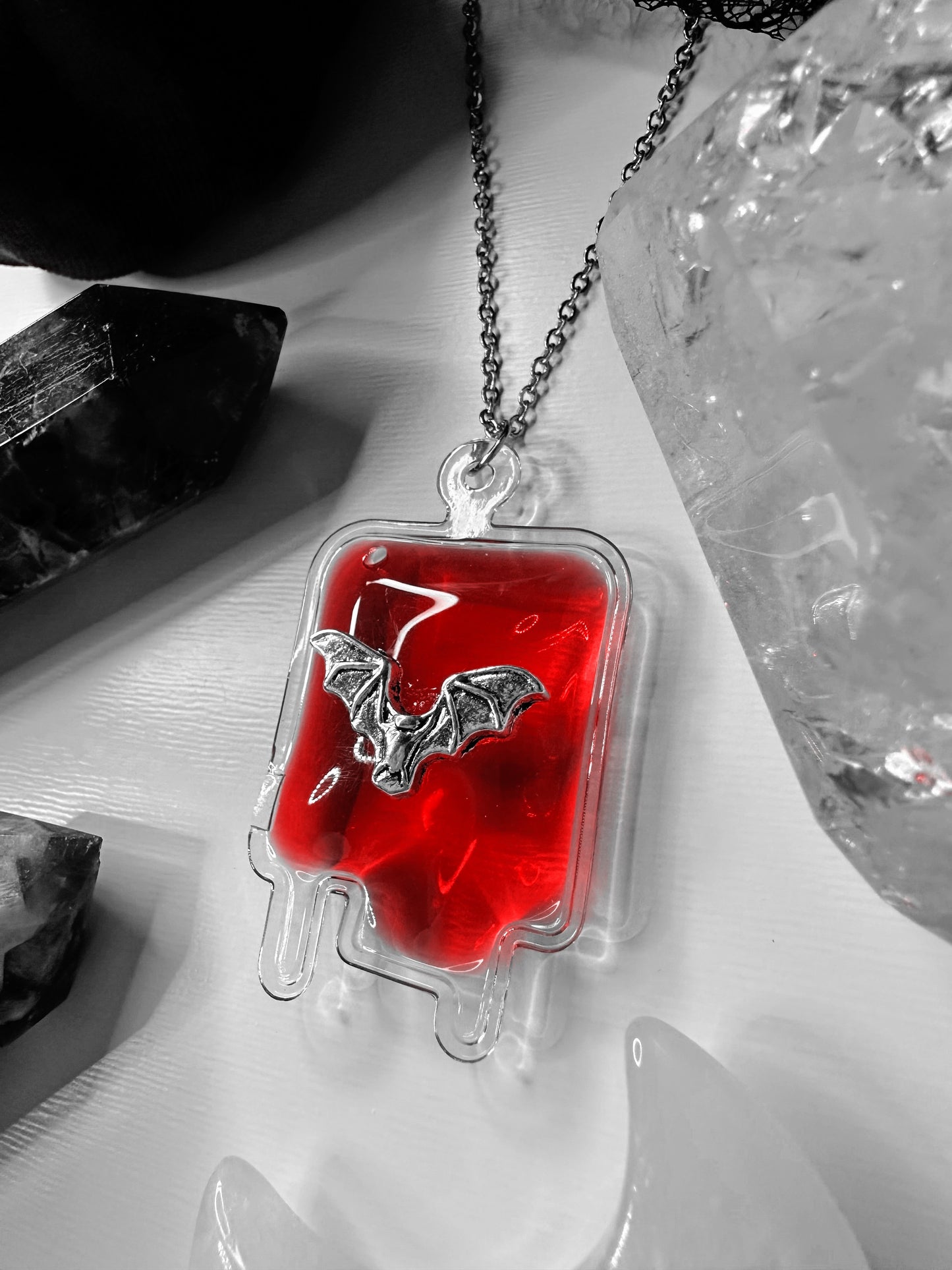 Vampire Blood Bag Necklace