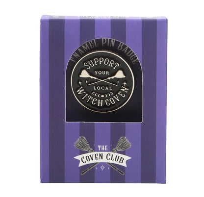 Support your local witch coven enamel pin badge