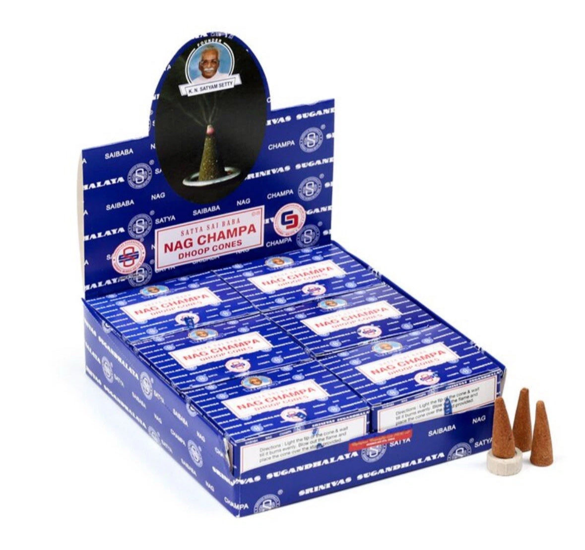 Satya Sai Baba Nag Champa Dhoop Incense Cones