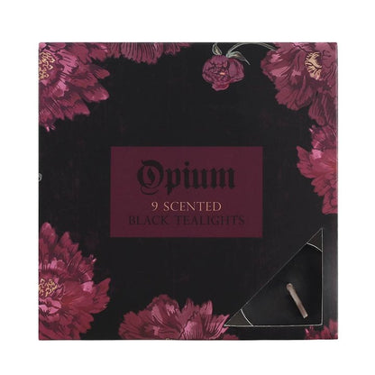 9 Opium Scented Black Tealights