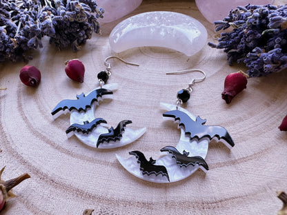 Bats By Moonlight Earrings