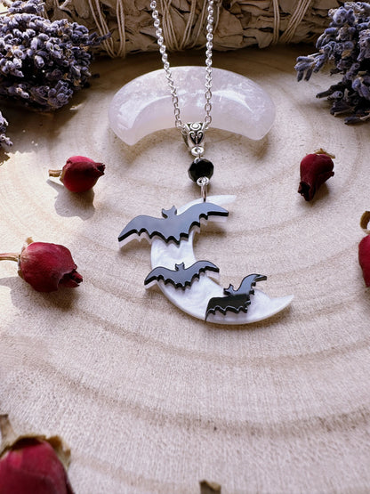 Bats By Moonlight Necklace
