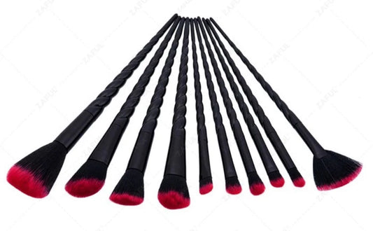 10pcs Gothic Unicorn Makeup Brush Set