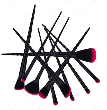 10pcs Gothic Unicorn Makeup Brush Set