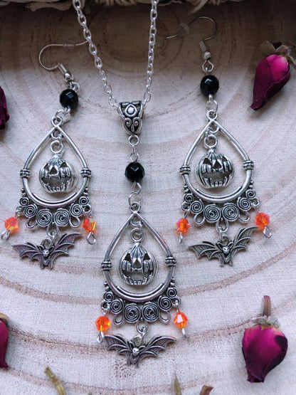 Hocus Pocus Necklace & Earrings Set