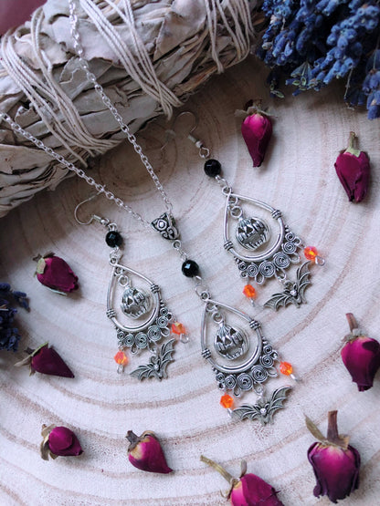 Hocus Pocus Necklace & Earrings Set