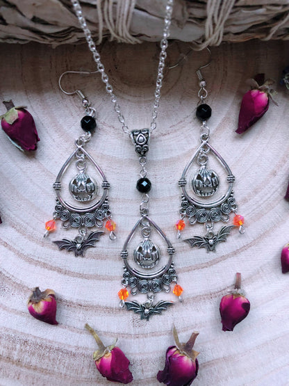 Hocus Pocus Necklace & Earrings Set