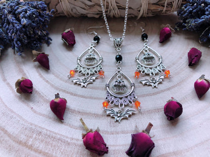 Hocus Pocus Necklace & Earrings Set