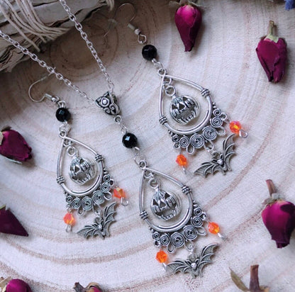 Hocus Pocus Necklace & Earrings Set