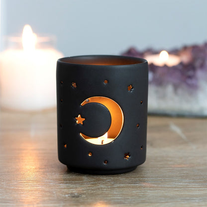 Mystical Moon Cut Out Tealight Holder