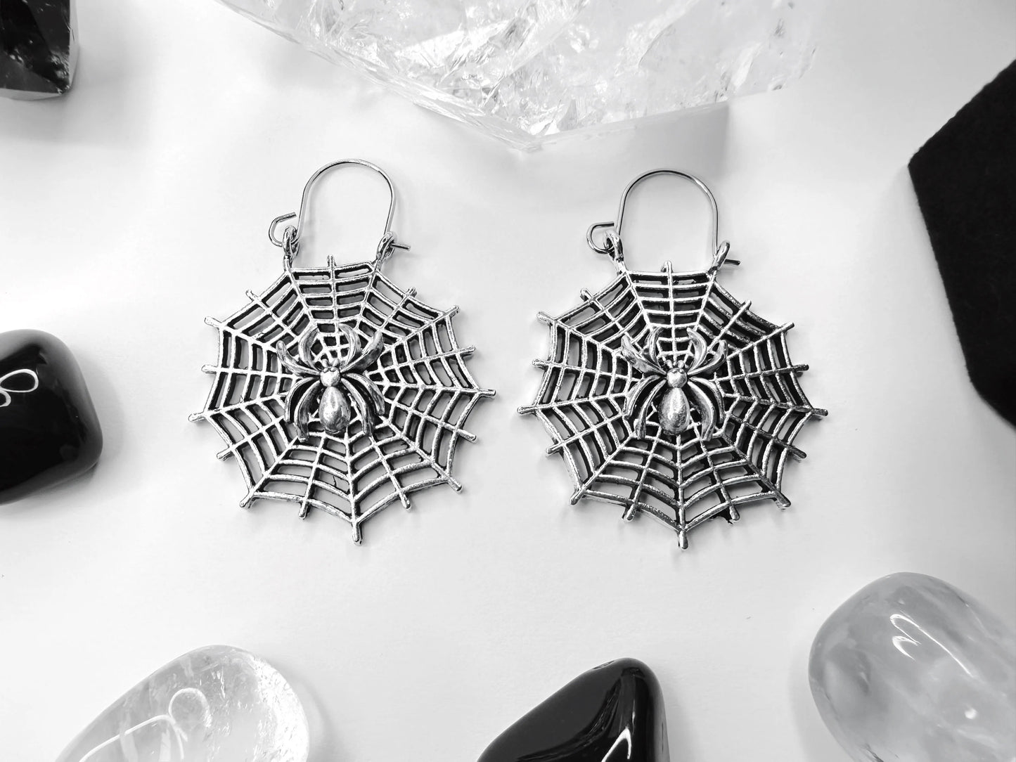 Morticia's Web Earrings