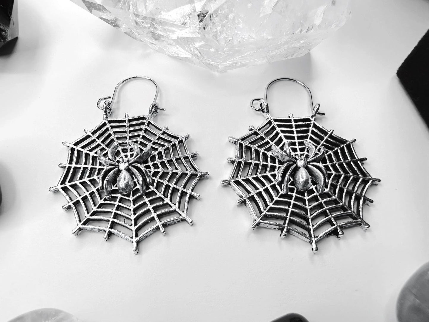 Morticia's Web Earrings
