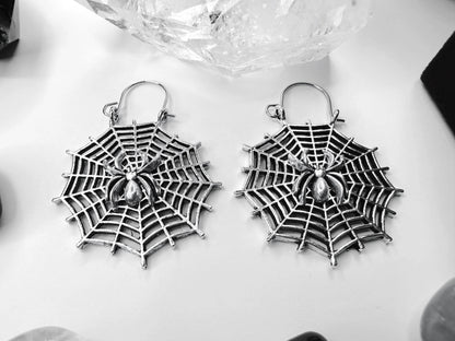 Morticia's Web Earrings