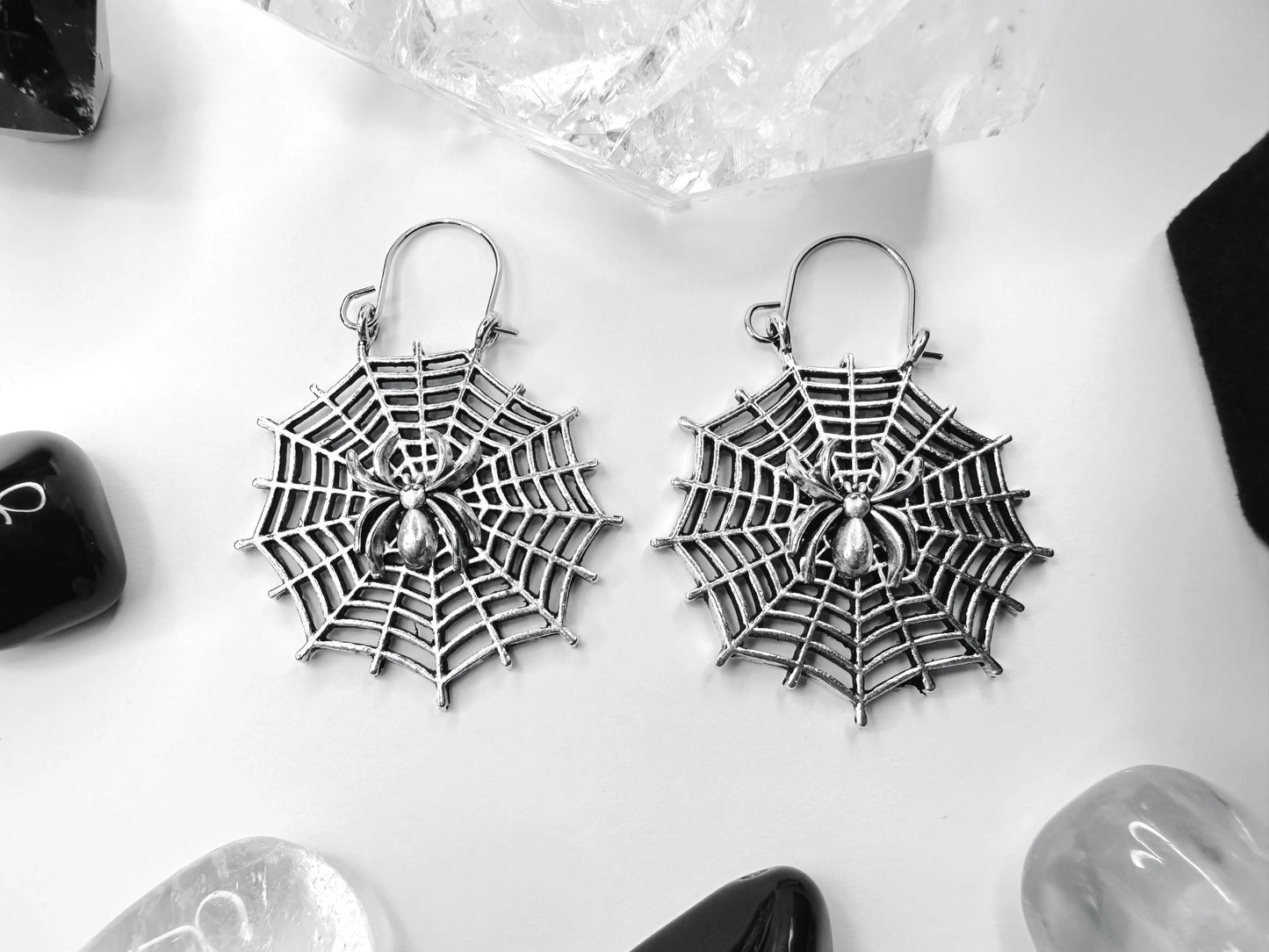 Morticia's Web Earrings