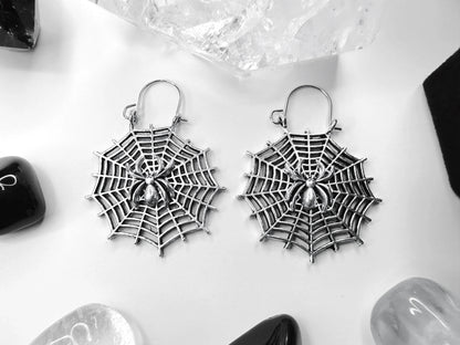 Morticia's Web Earrings