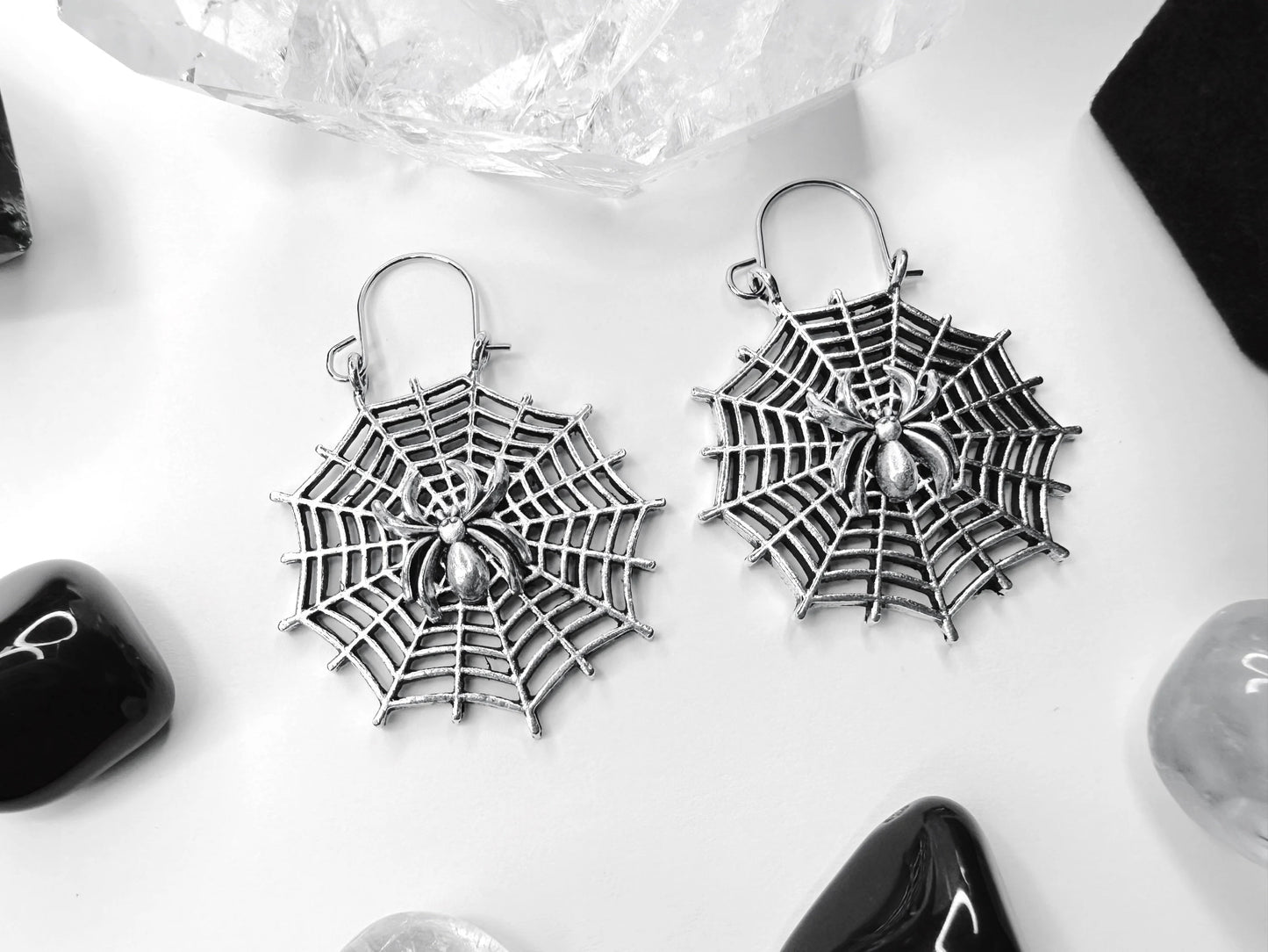 Morticia's Web Earrings