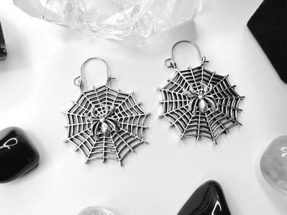 Morticia's Web Earrings