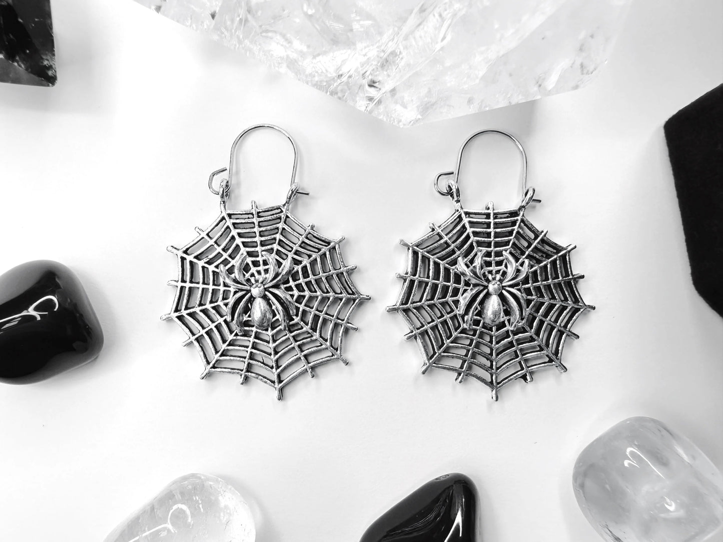 Morticia's Web Earrings
