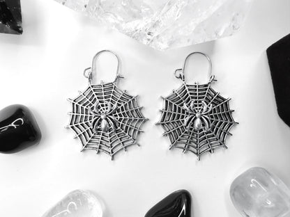 Morticia's Web Earrings