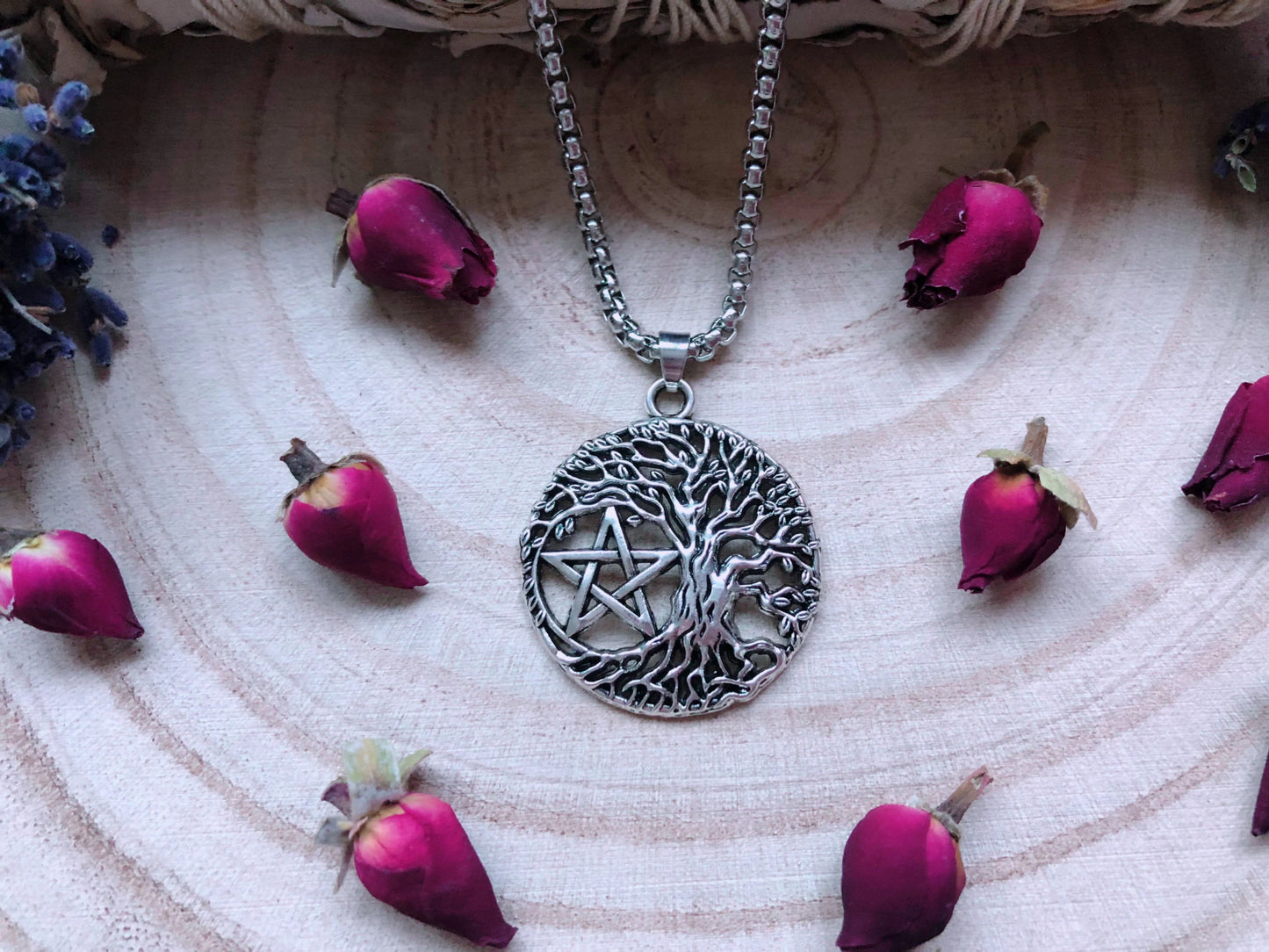 Pentagram Tree Necklace