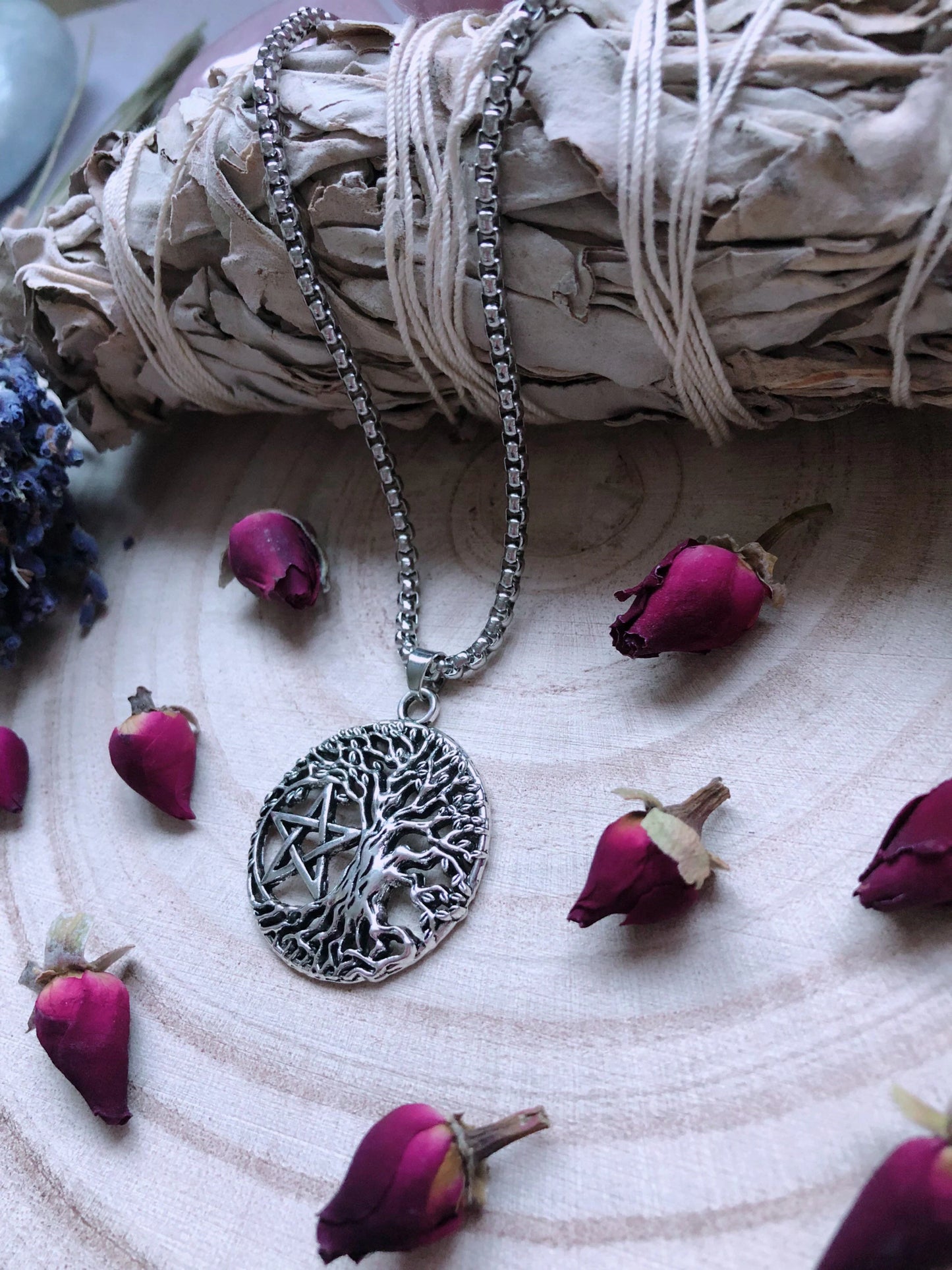 Pentagram Tree Necklace
