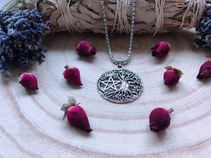 Pentagram Tree Necklace