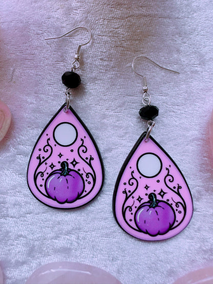 Pumpkin Planchette Earrings