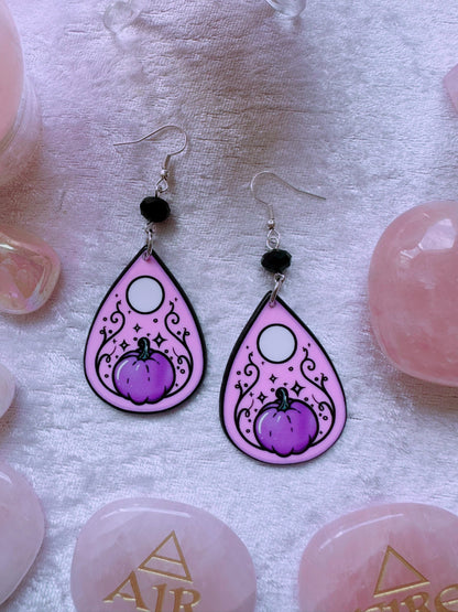 Pumpkin Planchette Earrings