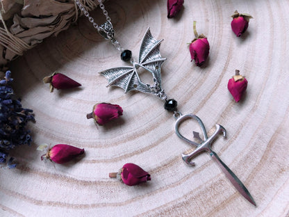 Vampyric Ankh Necklace