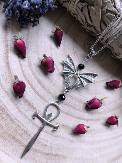 Vampyric Ankh Necklace