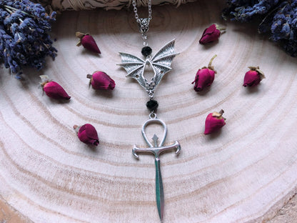 Vampyric Ankh Necklace
