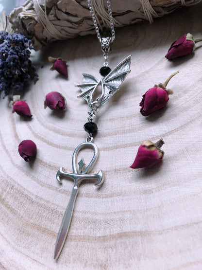 Vampyric Ankh Necklace