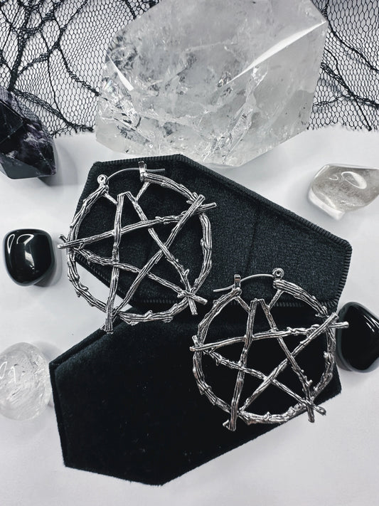 Witch Of The Woods Hoop Earrings