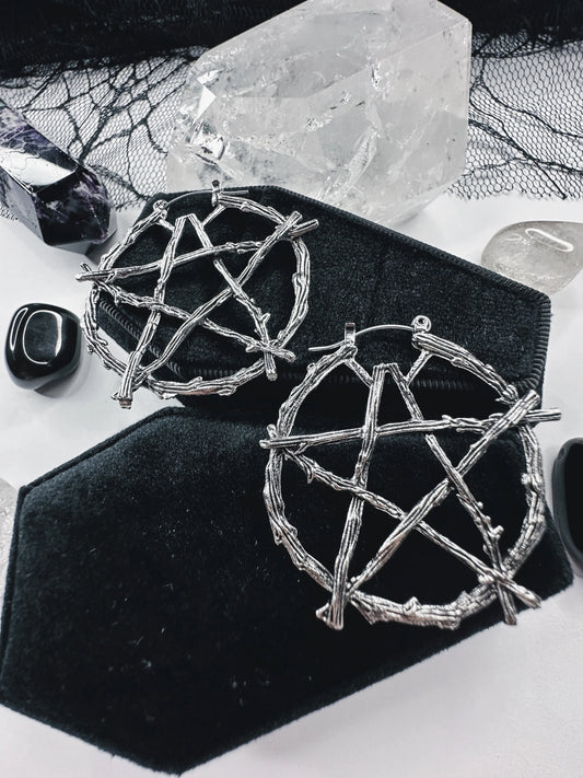 Witch Of The Woods Hoop Earrings