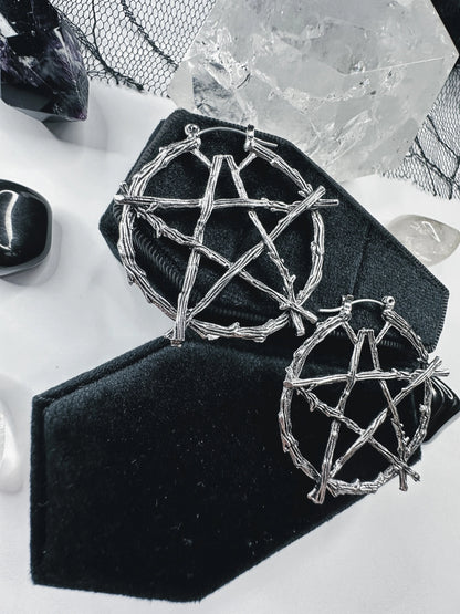 Witch Of The Woods Hoop Earrings